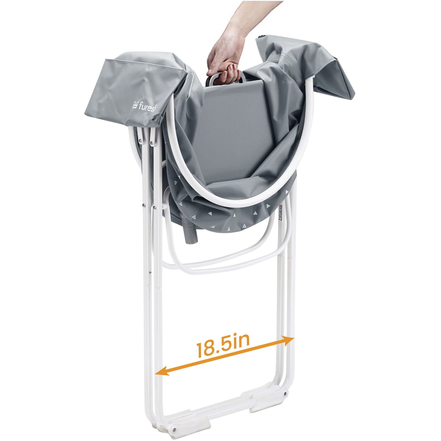 Elevated Foldable Pet Bath Tub & Grooming Station – Portable Indoor/Outdoor Wash Station for Small & Medium Dogs and Cats (Gray)