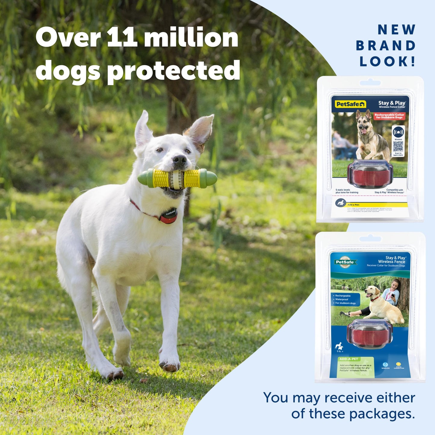 Rechargeable Wireless Dog Fence Collar – Waterproof Receiver with Adjustable Correction Levels & Quick Charge (Fits 5 lbs+)