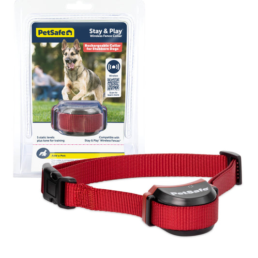 Rechargeable Wireless Dog Fence Collar – Waterproof Receiver with Adjustable Correction Levels & Quick Charge (Fits 5 lbs+)